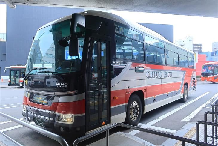 小樽行きの北海道中央バス