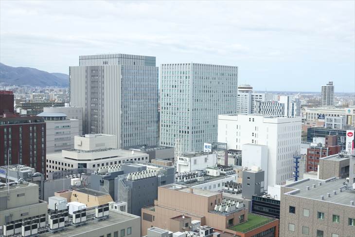 札幌市役所展望回廊 北側の眺め