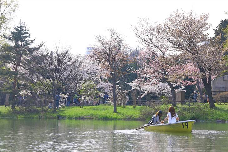 中島公園のボート