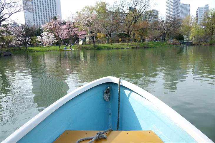 中島公園のボート