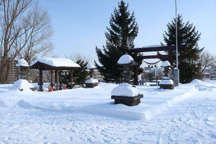 上手稲神社 冬