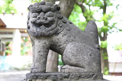 手稲神社 裏参道の狛犬様