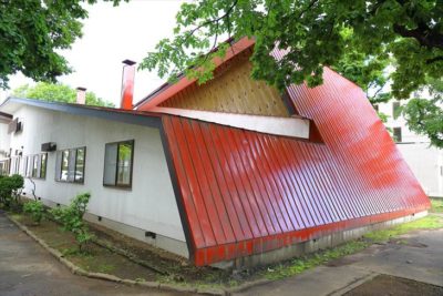 手稲記念館の赤い屋根