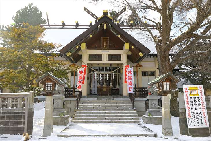 豊平神社の冬