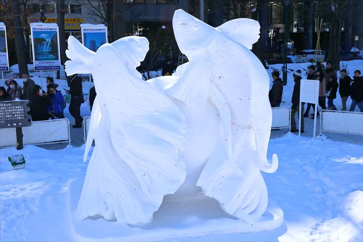 さっぽろ雪まつり・大通公園11丁目・国際雪像コンクール